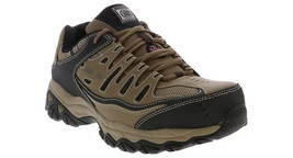 Skechers Cankton Men&#39;s Steel Toe Work Shoes New 77055W/PBBK Wide Width - £39.31 GBP