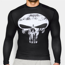 The Punisher Skull Athletic Crew Neck Gym T-shirt Fitness Bodybuilding Tee wt - £8.91 GBP