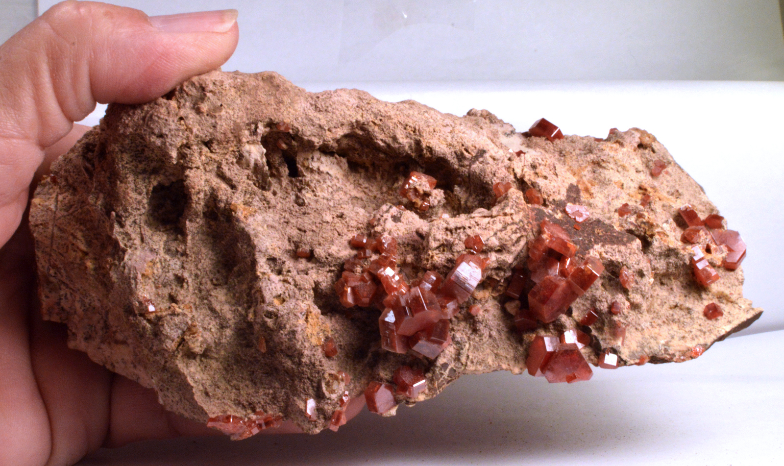 #6614 Vanadinite - Morocco - Large piece 6&quot; - 661.4 grams - 23.32 ounces - $45.00