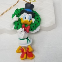 Scrooge McDuck Christmas Ornament Angel Wings Money Wreath Plastic Vtg - $12.30
