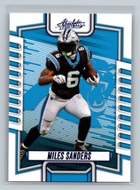 Miles Sanders #48 2023 Panini Absolute Carolina Panthers Blue - £1.56 GBP