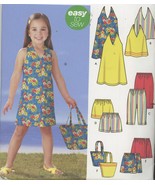 Girls Summer Outfits Simplicity 5531 Sz 3 to 8 Chest 22 to 27 Uncut - $12.30 CAD