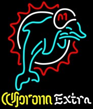 Corona extra nfl miami dolphins neon sign 16  x 16  thumb200