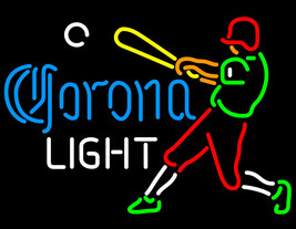 Corona Light Baseball Player Neon Sign - £563.50 GBP
