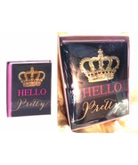 Juicy Couture Hello Pretty Crown-Gold Pink Black 16Note Card Set of2 Sta... - $16.80