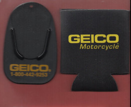 GEICO Motorcycle new Koozie &amp; Kickstand Plate/Pad - £4.71 GBP