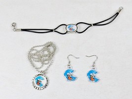 Felix The Cat Fashion Jewelry Set ~ Necklace, Earrings, Bracelet ~ #FLX-SRF-05 - £9.95 GBP