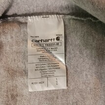 Carhartt K231 HGY Loose Fit Men's Gray Cotton Long Sleeve Spell-Out T-Shirt Sz L image 4