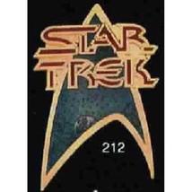 Classic Star Trek Original Series Theme Delta Logo Metal Enamel Pin 1988 UNUSED - £7.63 GBP