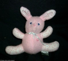 5" Vintage 1985 Hallmark Scamper Pink Baby Bunny Rabbit Stuffed Animal Plush Toy - $19.00
