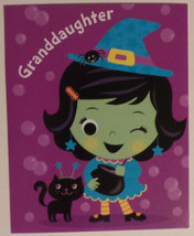 Greeting Halloween Card &quot;Granddaddaughter&quot; Hope your Halloween bubbles o... - $1.50
