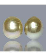 A Pair 10.3 x 11.8mm 18.2 Carats Natural Gold Philippines South Sea Loos... - £100.79 GBP