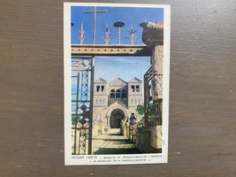 Old Vintage Israel Mount Tabor Postcard - $6.79 CAD