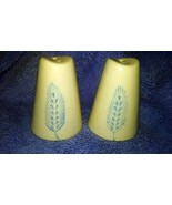 Vintage Porcelain Blue Wheat small Salt &amp; Pepper Shakers - $14.84