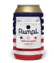 2 NEW Rumpl USA Beer Blankets Packable Koozie Ripstop Stars &amp; Stripes 12... - $14.80