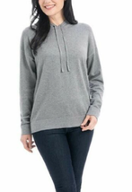 NWT!!! Hilary Radley Ladies&#39; Cozy Sweater Hoodie, Heather Gray, Medium - £19.65 GBP