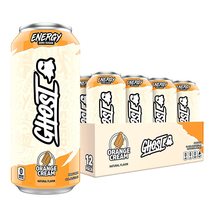 GHOST ENERGY Sugar-Free Energy Drink - 12-Pack, Orange Cream, 16oz Cans  - $44.99