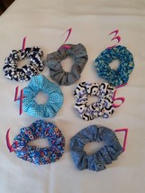 Cotton Scrunchies, Colorful, Hair Ties, 100% Cotton Fabric, mix and matc... - $1.50