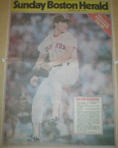 Boston Red Sox Roger Clemens 1986 Newspaper Poster - £3.96 GBP