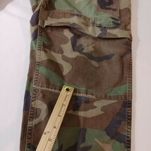 Military Woodland Camouflage Straight Leg Cargo Pants Men's Size Medium Regular image 3