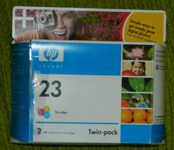 NEW Original HP Brand Single Color Ink Cartridge #23 / Foiled Sealed - £7.38 GBP