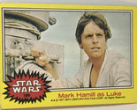 Vintage Star Wars Trading Card Yellow 1977 #189 Mark Hamill As Luke Skyw... - $2.48