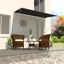 vidaXL Retractable Steel Awning for Outdoor Spaces, 10x13 ft, Anthracite Grey - $2,570.95 MXN