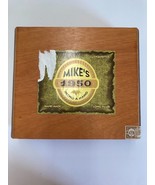 Mikes 1950 Hecho A Mano Wooden Cigar Box Made In Dominican Republic Torn... - £19.56 GBP