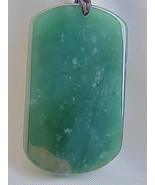 Icy Ice Bluish Green Jadeite Jade Snowflake Cotton Peace &amp; Calm Pendant - $518.08 CAD