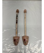 Vintage 1940s-50s Metal Wooden Shoe Trees Shapers Pink Lot Of 2 - $20.81 CAD