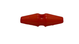 Single Vintage Bright Orange Cone Shape Button - 3 mm x 1 mm x 1 mm - £7.85 GBP
