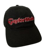 Taylor Made Cap Hat Strap Back Adjustable Black Red Embroidered Cotton NWOT - £10.11 GBP