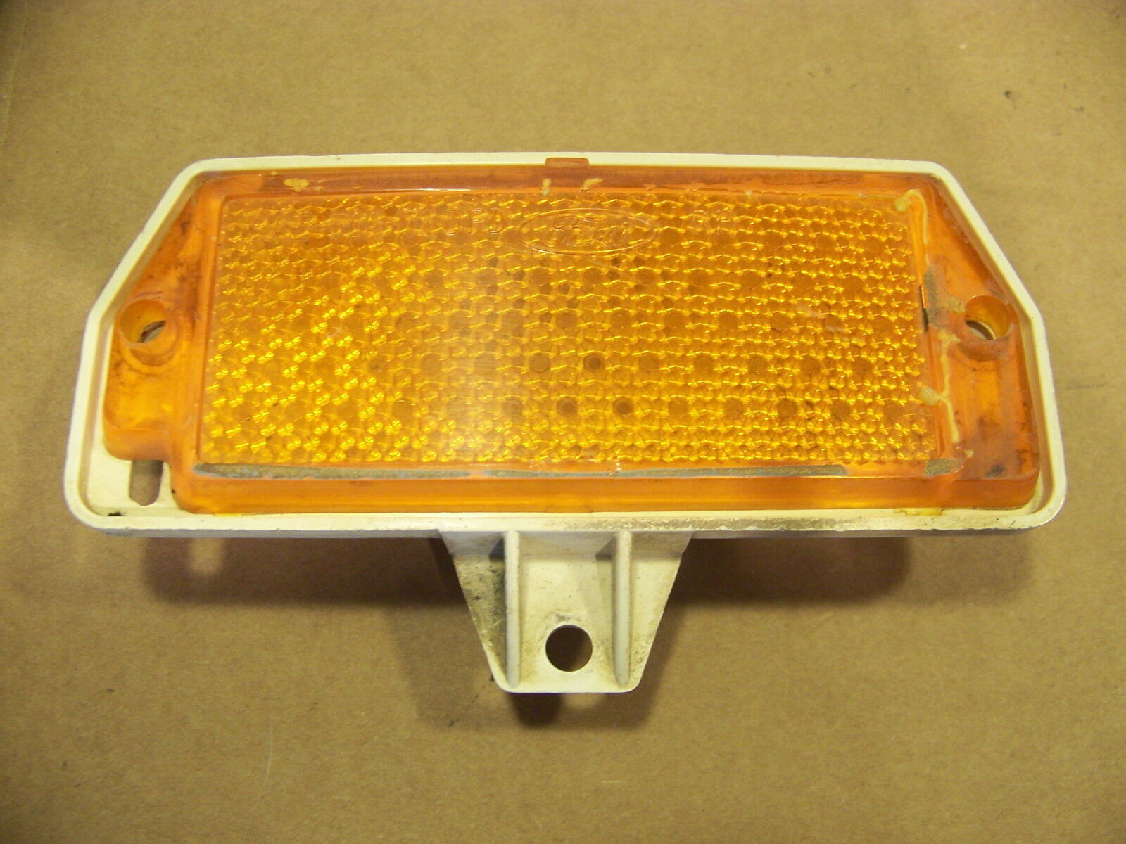 1971 72 FORD LTD TURN SIGNAL LENS AND HOUSINGS 1 RED W/BEZEL AND ONE AMBER  - $45.00