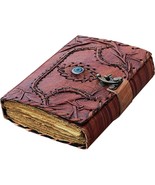 Leather Journal, Deckle Edge Paper, Third Eye grimoire, Hocus Pocus Book... - $50.00