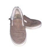 Preppy Slip On Suede Look Sherpa Lined Kids Shoe Sneaker Girls Size 12 W... - £7.01 GBP