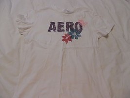 Juniors Medium Aeropostale Floral Print Boyfriend T Shirt Top Summer Sun Fun - £7.94 GBP