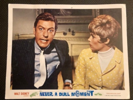 NEVER A DULL MOMENT LOBBY CARD DISNEY Dick Van Dyke, Dorothy Provine 14 ... - $9.50