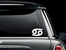 Zodiac Cancer Symbol Die Cut Vinyl Car Window Decal Bumper Sticker US Seller - £5.28 GBP+