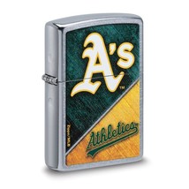 Zippo® MLB® Oakland A&#39;s Street Chrome™ Lighter - New Design - £27.93 GBP