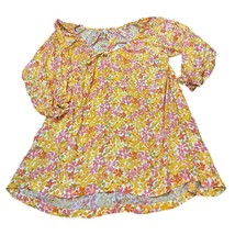 Piyama Heidi Lounge Dress Rayon Meadow Floral Size Medium new with tags - $902.85 MXN