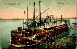 Postcard 1908 PCK Series - Pine Bluff Arkansas - Loading Cotton M13 - £15.86 GBP