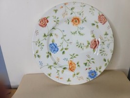 Queen&#39;s China Rose Chintz Dinner Plate 10 .75  inches Made in England Re... - $14.85