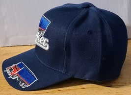 Semi Truck Trucker Big Rig Trailer Baseball Cap Hat ( Dark Blue ) - £9.08 GBP