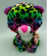 TY Beanie Boos BIG EYED COLORFUL DOTTY LEOPARD 5&quot; Plush STUFFED ANIMAL NEW - £11.09 GBP