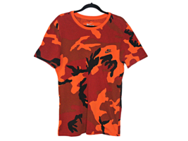 Nike Orange Camouflage Athletic Cut Short Sleeve Pullover The Nike Tee S... - $27.92