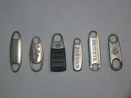 Lot of (6) Assorted Luggage Replacement Zipper Pulls - £7.96 GBP