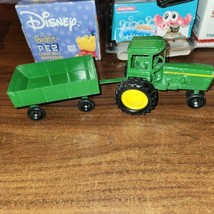 Vintage diecast ERTL Toy John Deere Tractor with Wagon 1/32 Scale - £23.11 GBP