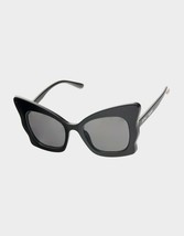 Betsey Johnson Cat&#39;s Eye Butterfly Sunglasses Black - £70.98 GBP