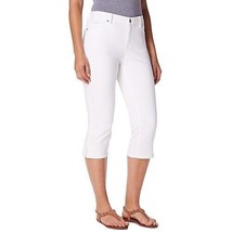Gloria Vanderbilt Women&#39;s Denim Jeans White Jordyn Capri Jeans Size 12 - £16.98 GBP