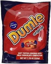 Fazer Dumle Original Soft Toffee Covered With Milk Chocolate 220g bag - $21.16